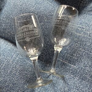 Wollersheim Winery & Distillery Satin Etched Wine Glass Set